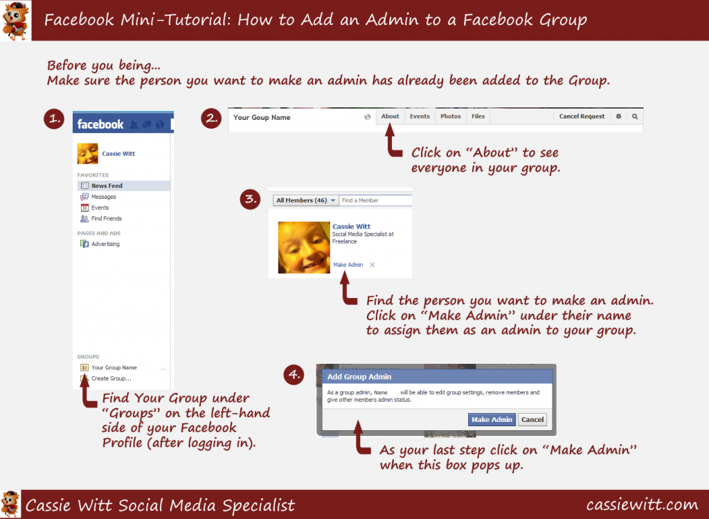 How to Add An Admin to a Facebook Group Mini-tutorial